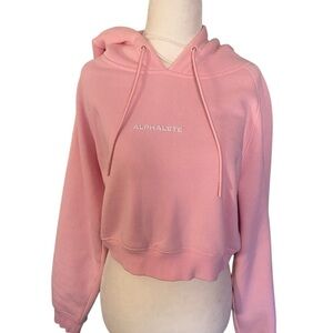 Alphaletete Bubblegum Pink Cropped pullover
